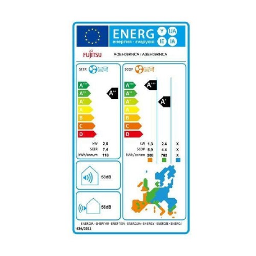 ΚΛΙΜΑΤΙΣΤΙΚΟ FUJITSU ECO SERIES KP ASYG09KPCE/AOYG09KPCA INVERTER 9000BTU R32